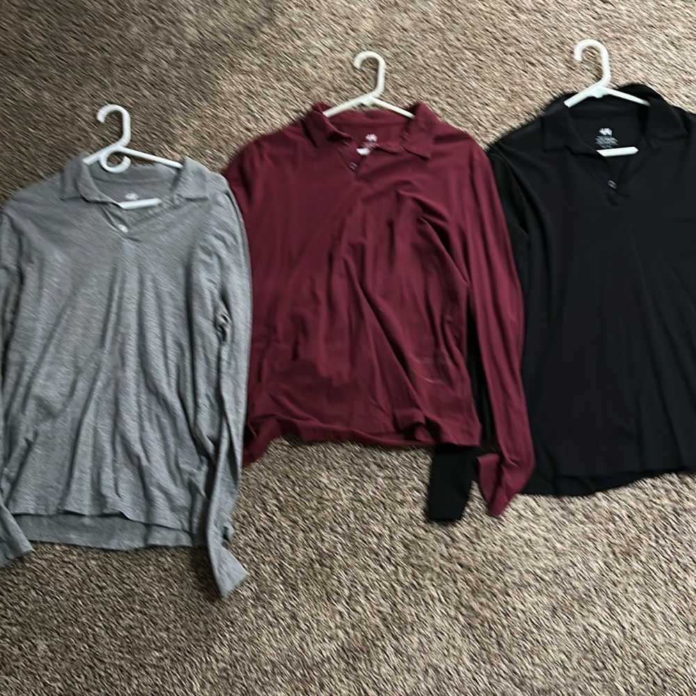 H&M Long-Sleeve Polo (3 Pack)